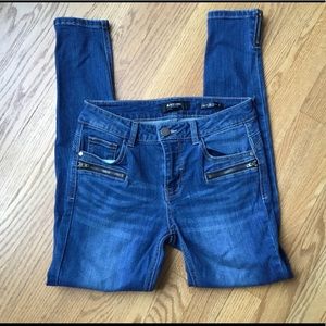 BLACK LABEL ZIPPER JEANS